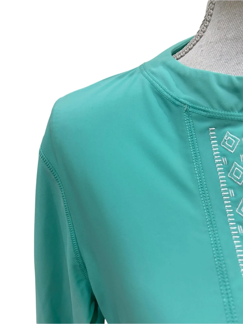 CabanaLife Lightweight Aqua Swim performance wear Top size large